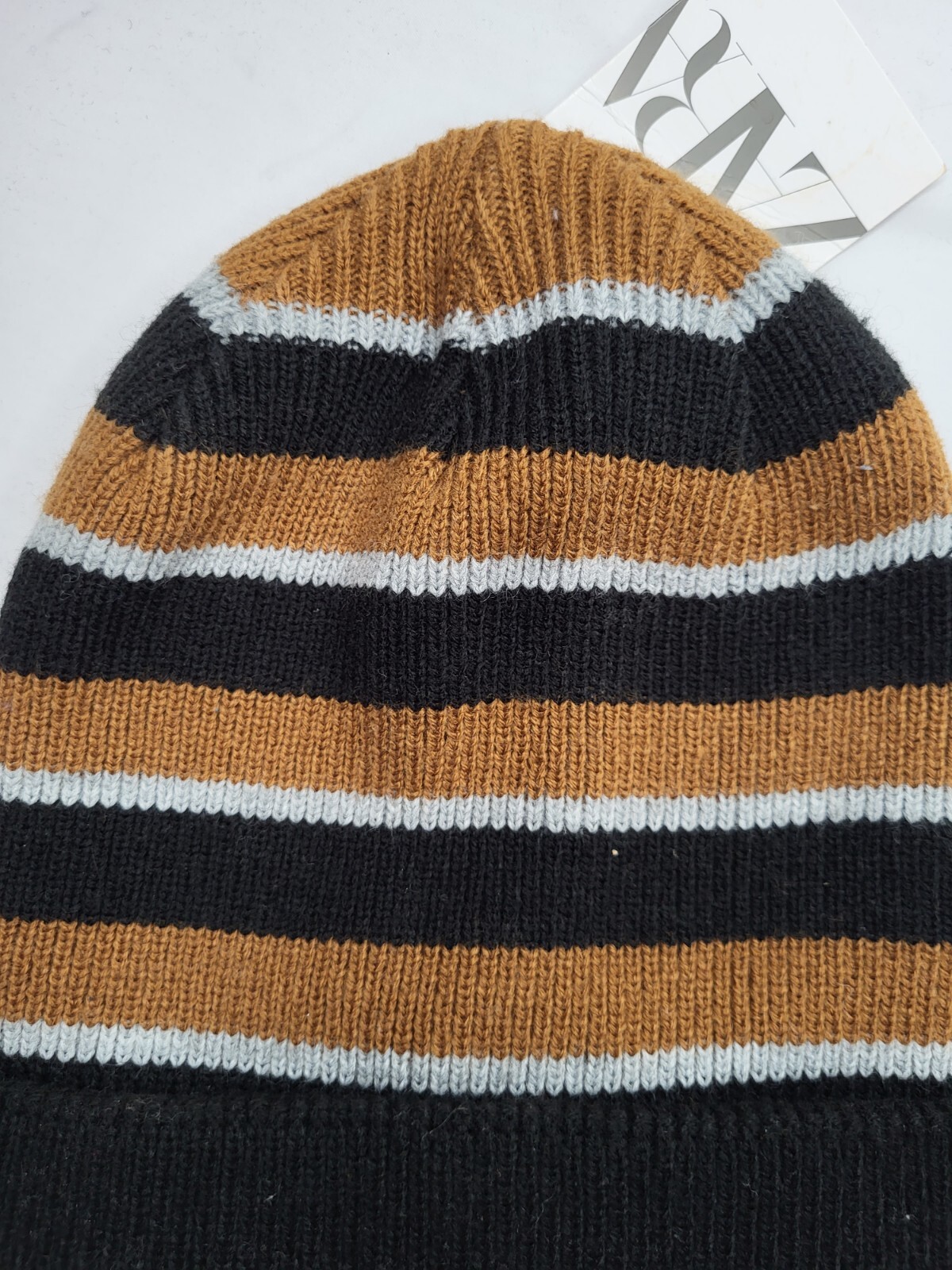 Zara Kids MULTICOLOR Knit Hat STRIPED SIZE L 6964A