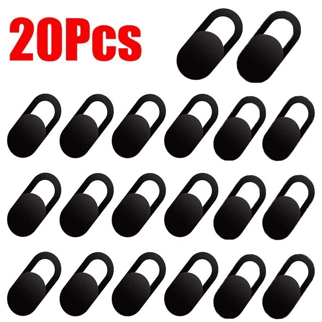 20 Pack Webcam Cover Shutter Magnet Slider Plastic Camera Cover for iPad Tablet