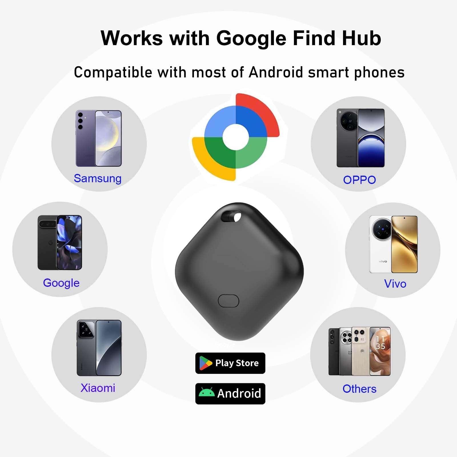 Android air Tags-2 Pack,Air Tag for Android,Google Certified Android Tracker ...