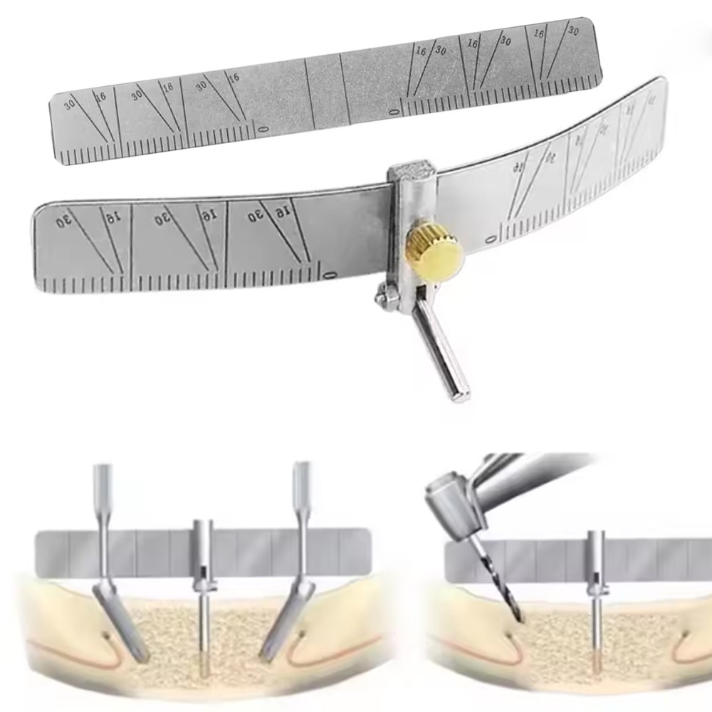 Dental Surgical Positioning Locator Implant Locating Guide Angle Ruler Gauge Set