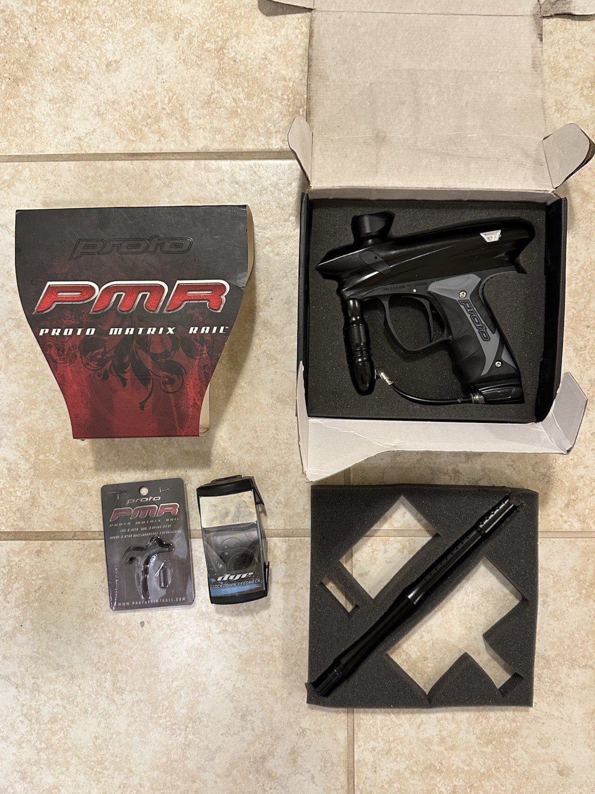 PMR Proto Matrix Rail Paintball Marker Black