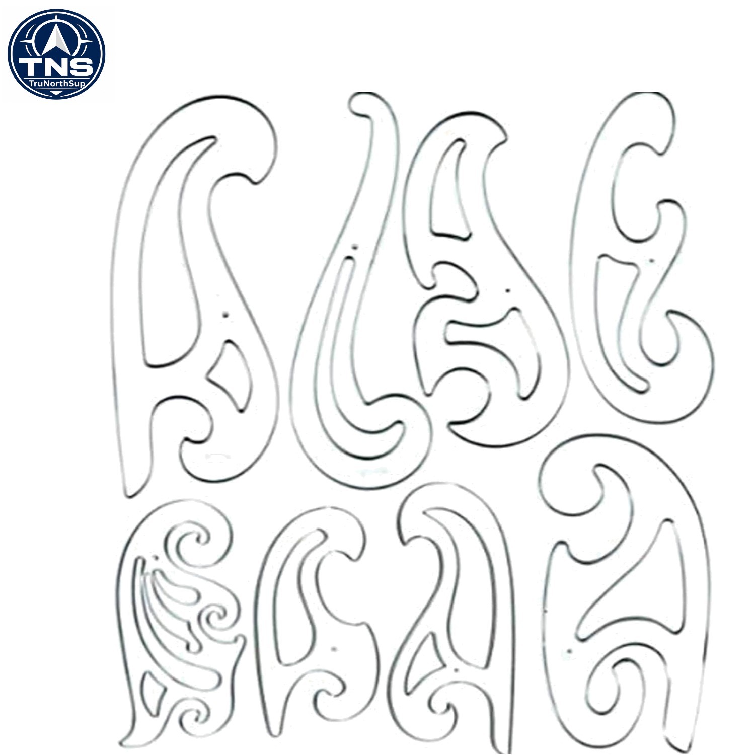 Set of 8 French Curves - Ideal for Design Students & Professionals