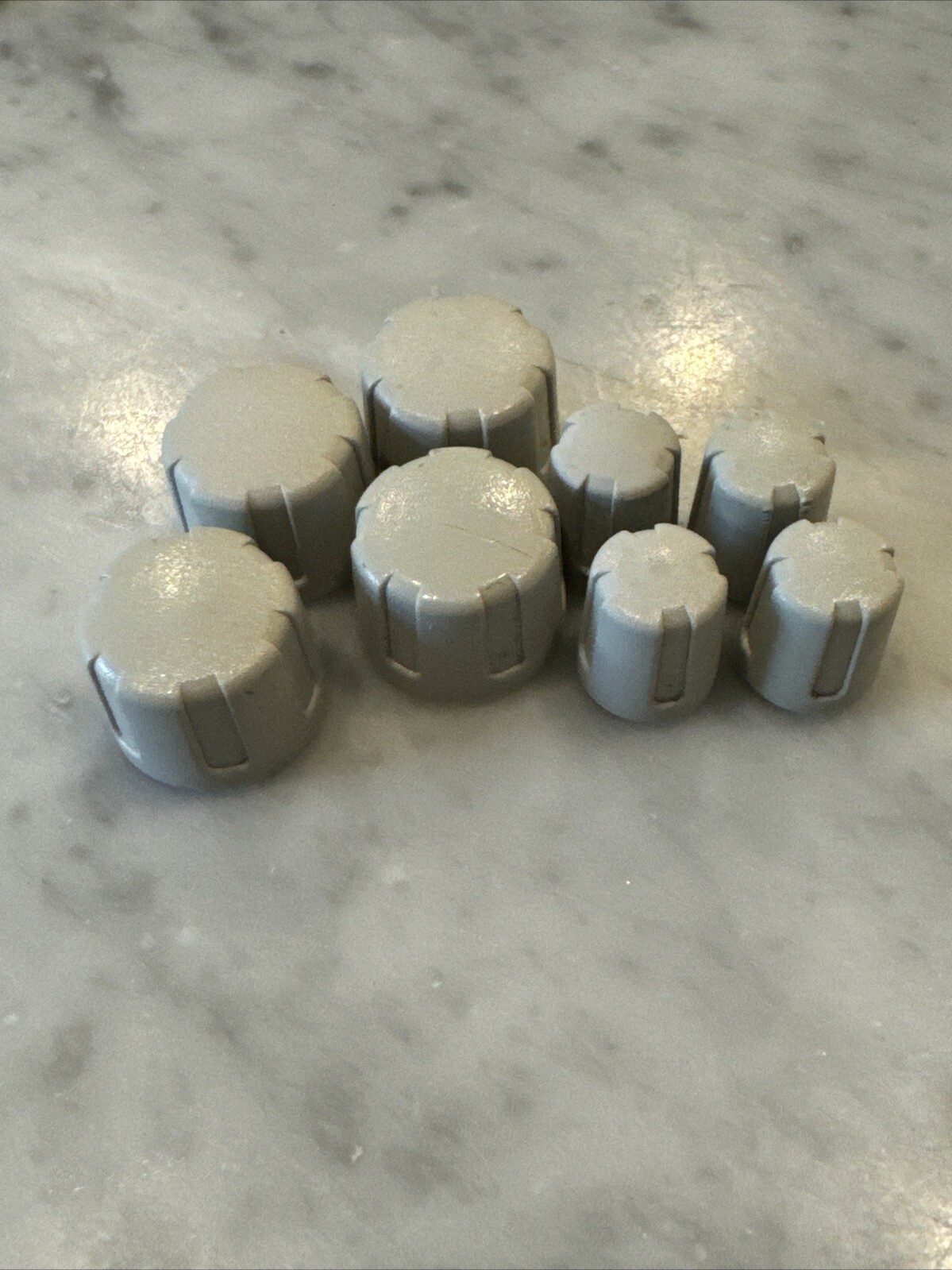 (8) Tektronix Knobs For TDS5054B  Oscilloscopes TDS/DPO Plastic 4-mid 4-small