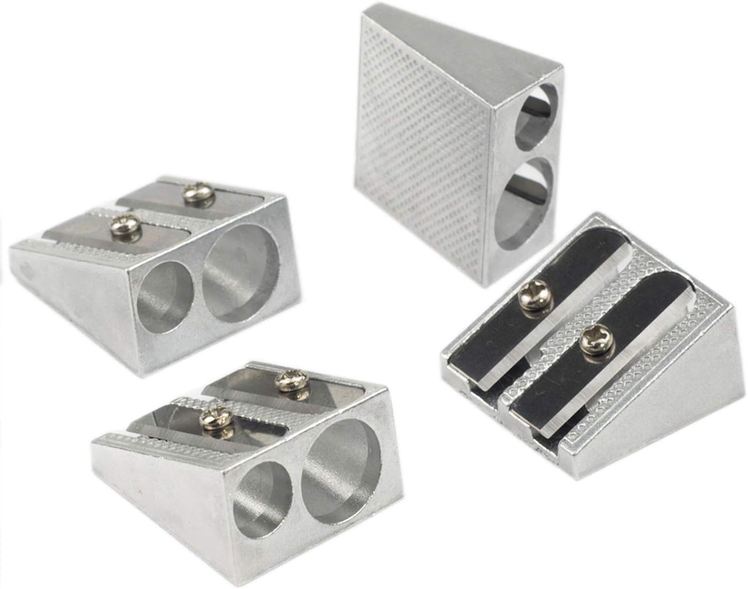 Metal Pencil Sharpener,4PCS Pencil Sharpener Handheld, Pencil Sharpener Manual,