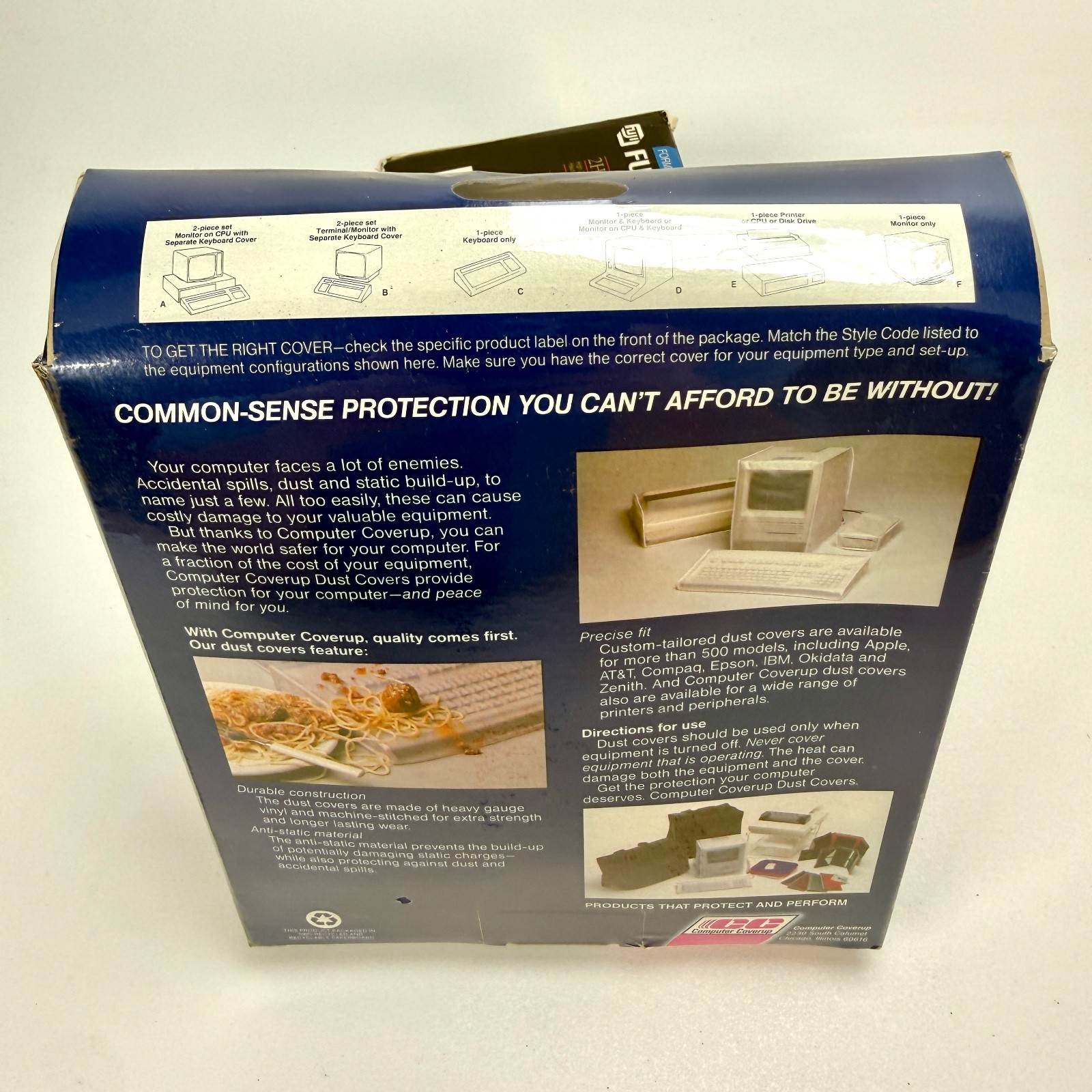 Computer Coverup CC Anti-Static Computer Dust Cover 67872 Factory Sealed