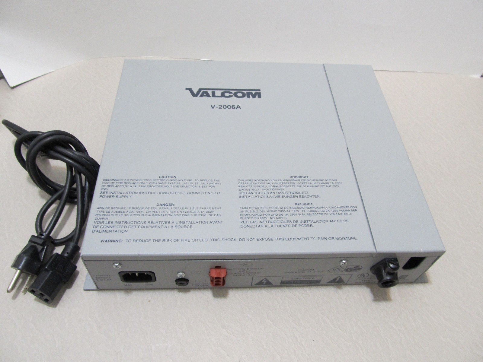Valcom V-2006A 6-Zone 1-Way Page Control