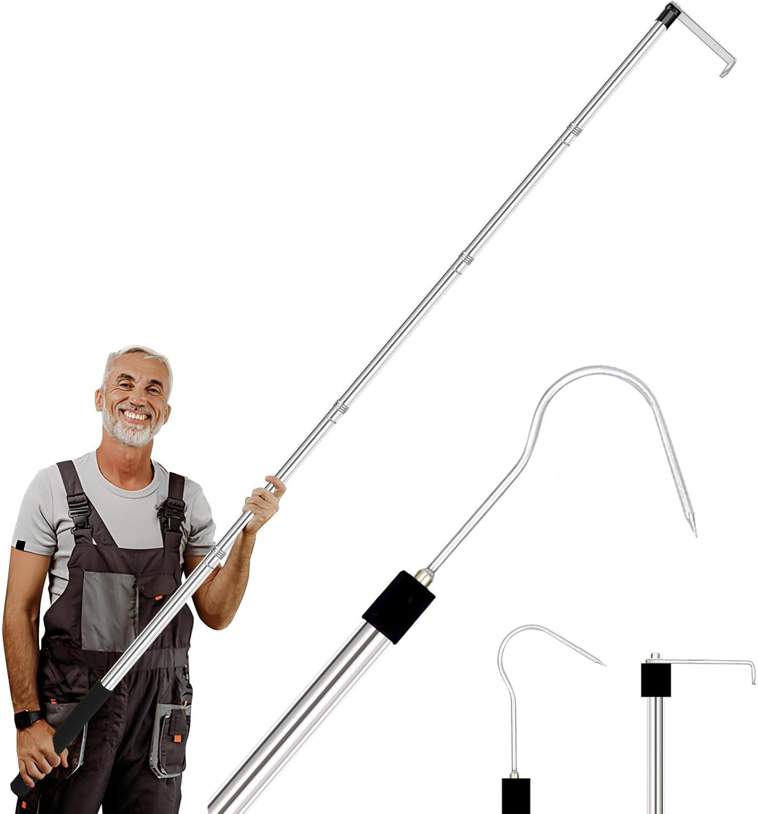 Truck Cargo Grabber - 34-70 Inch Sturdy Pickup Truck Bed Cargo Retrieval Pole