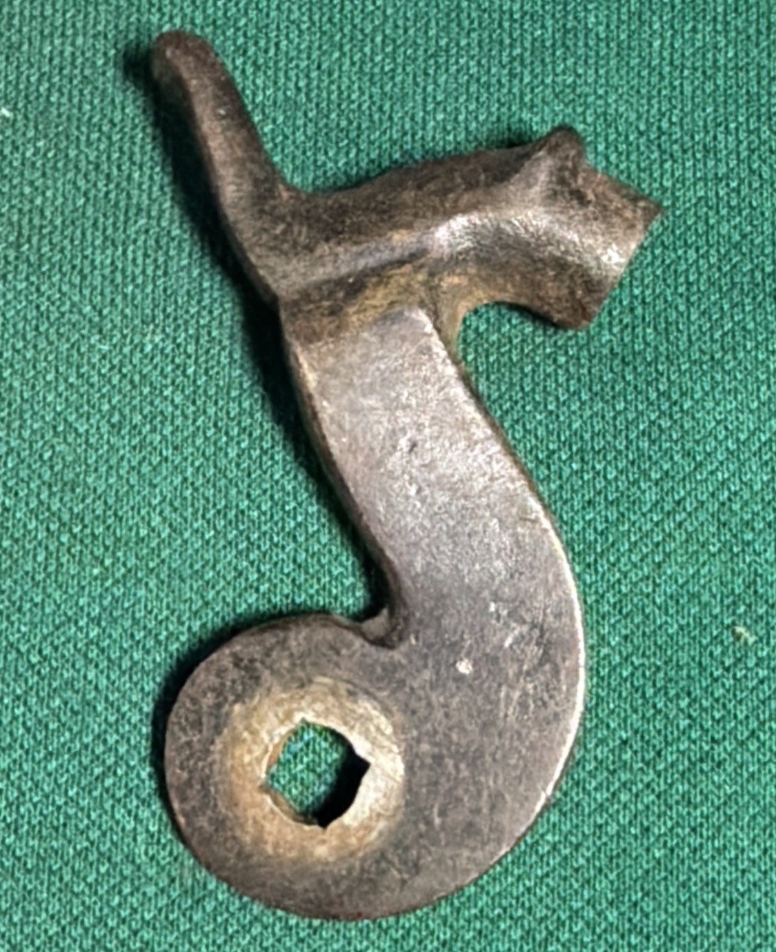VINTAGE ORIGINAL LARGE PERCUSSION MUSKET HAMMER 3.14” OAL . 33 HOLE gun parts