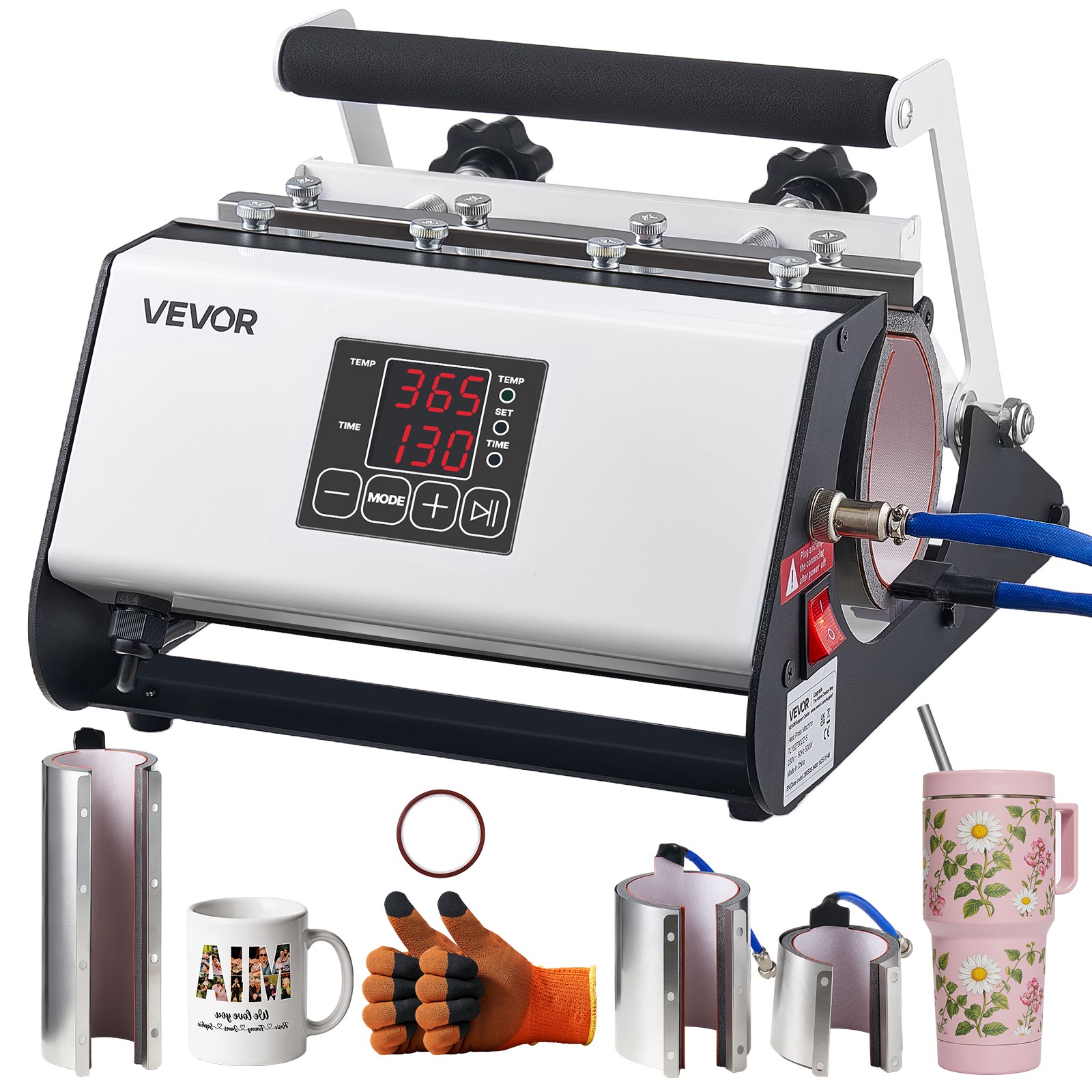 VEVOR Tumbler Heat Press Machine 30 oz and 40 oz Mug Press Fast and Even Heating
