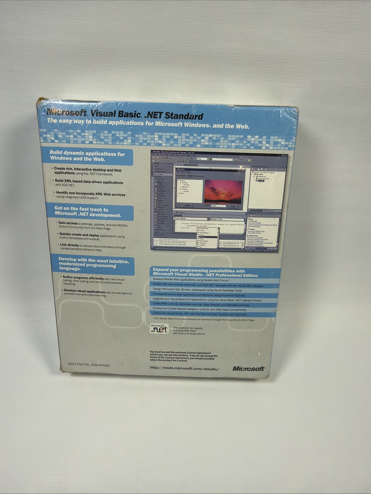Microsoft Visual Basic .NET 2002 (Retail) (1 User/s) - Full Version for Windows