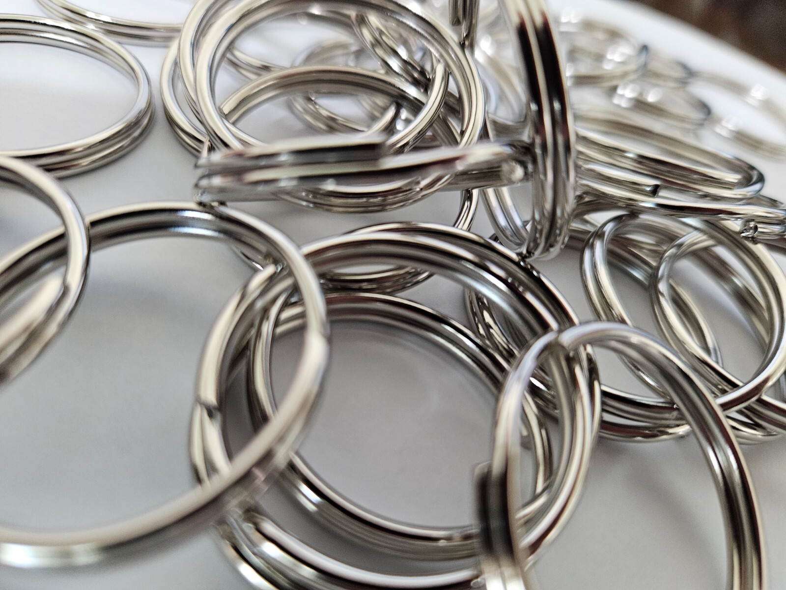 Key Split Rings (1-1/4") diameter, 100 pack 