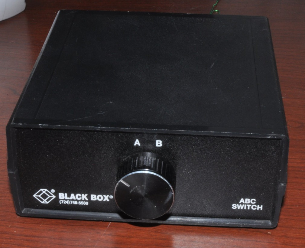 Black Box ABC Switch 25 pin DSUB SWL032A For Parts - Untested