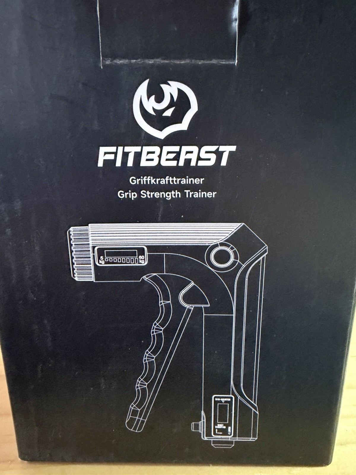 T22 NEW Fitberst Hand Grip Strength Trainer Gray Adjustable Resistance 10-130lbs