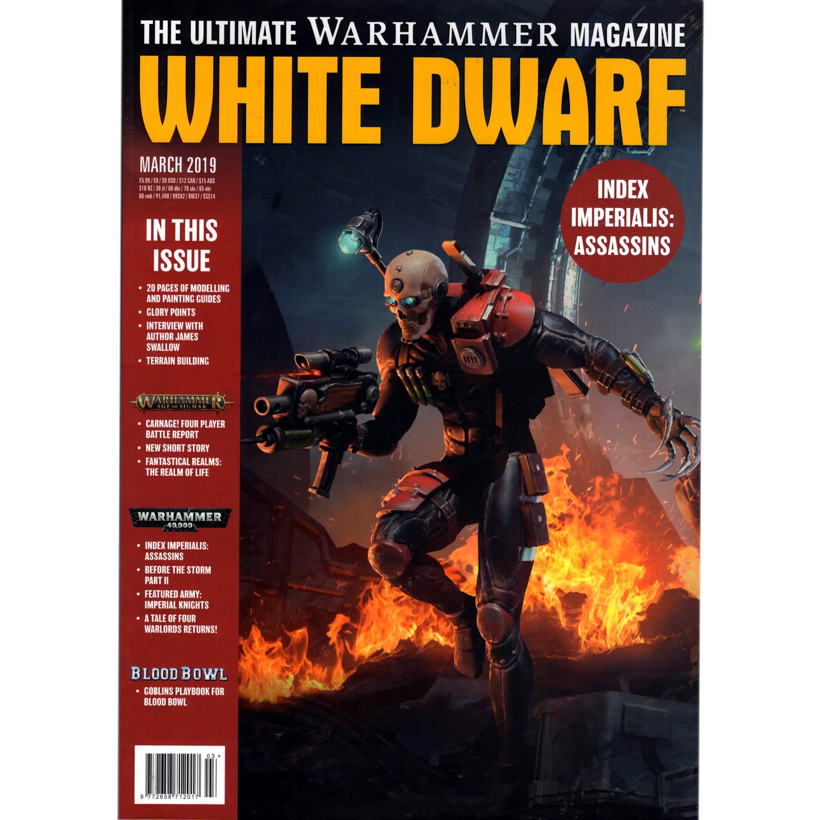 White Dwarf March 2019 - Issue Magazine Warhammer Fantasy 40k Pre-owned Book YHP