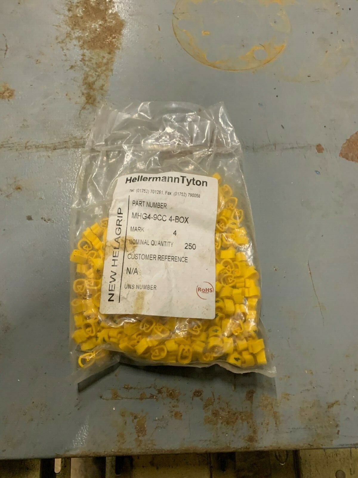 Hellermann Tyton Wire Markers - Bag of 250 - P/N MHG4-9CC 4-BOX