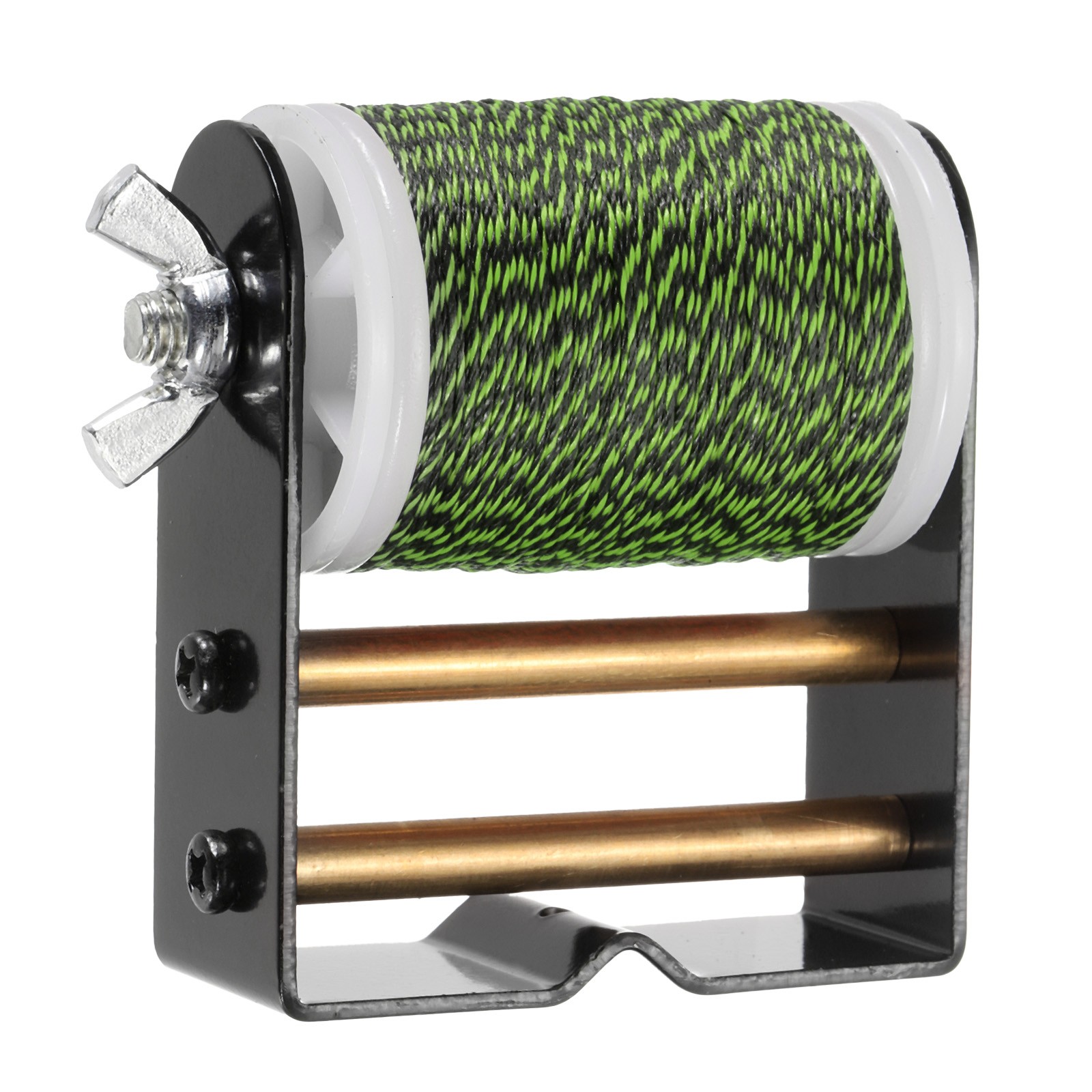 Archery Bow String Serving Thread Jig 0.02" Bowstring Thread, Grass Green/Black