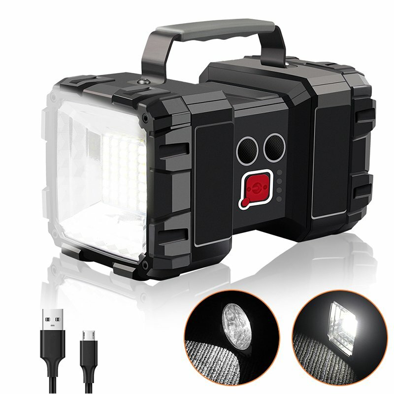 Super Bright LED Searchlight Rechargeable Handheld Spotlight Flashlight Portable