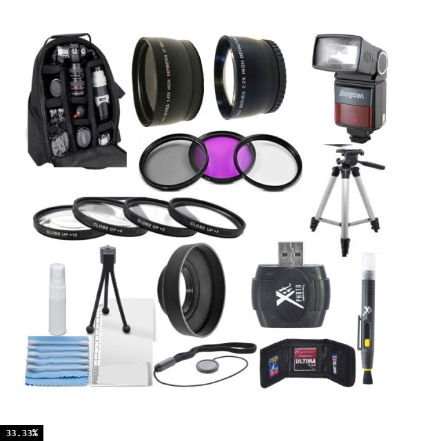 Camera Accessory Kit For Nikon D5600 D3500 D3400 w/ AF-P DX 18-55mm Lens