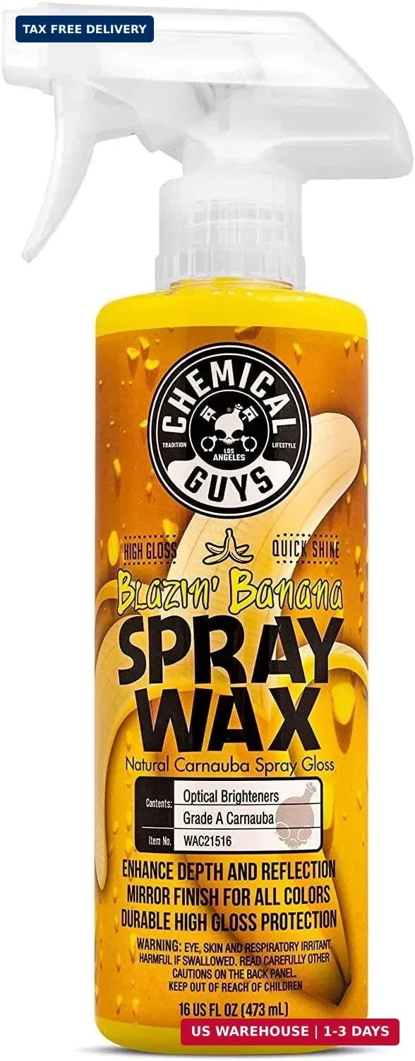 Chemical Guys Spray Wax Blazin' Banana - Carnauba Car Wax Spray for High Gloss S