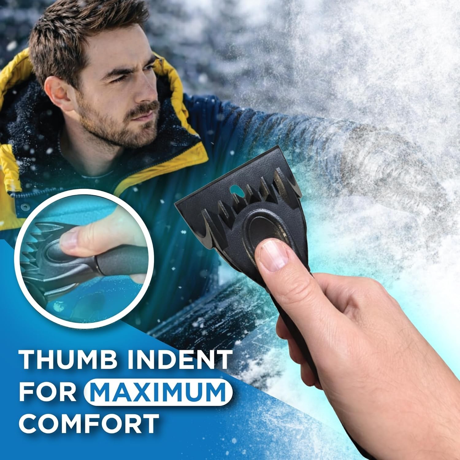 Ice Scraper with Reinforced Handle – Frost & Ice Crusher Tool