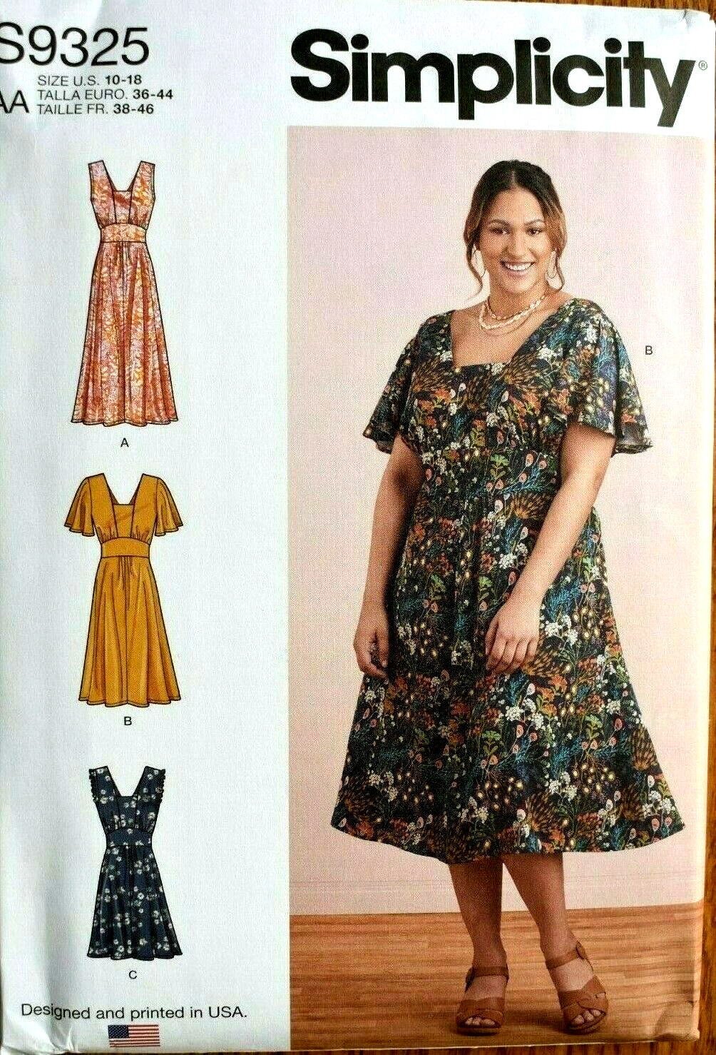 SIMPLICITY PATTERN 9325  DRESSES  MISSES SIZES  10 12 14  16 18   UNCUT  NEW