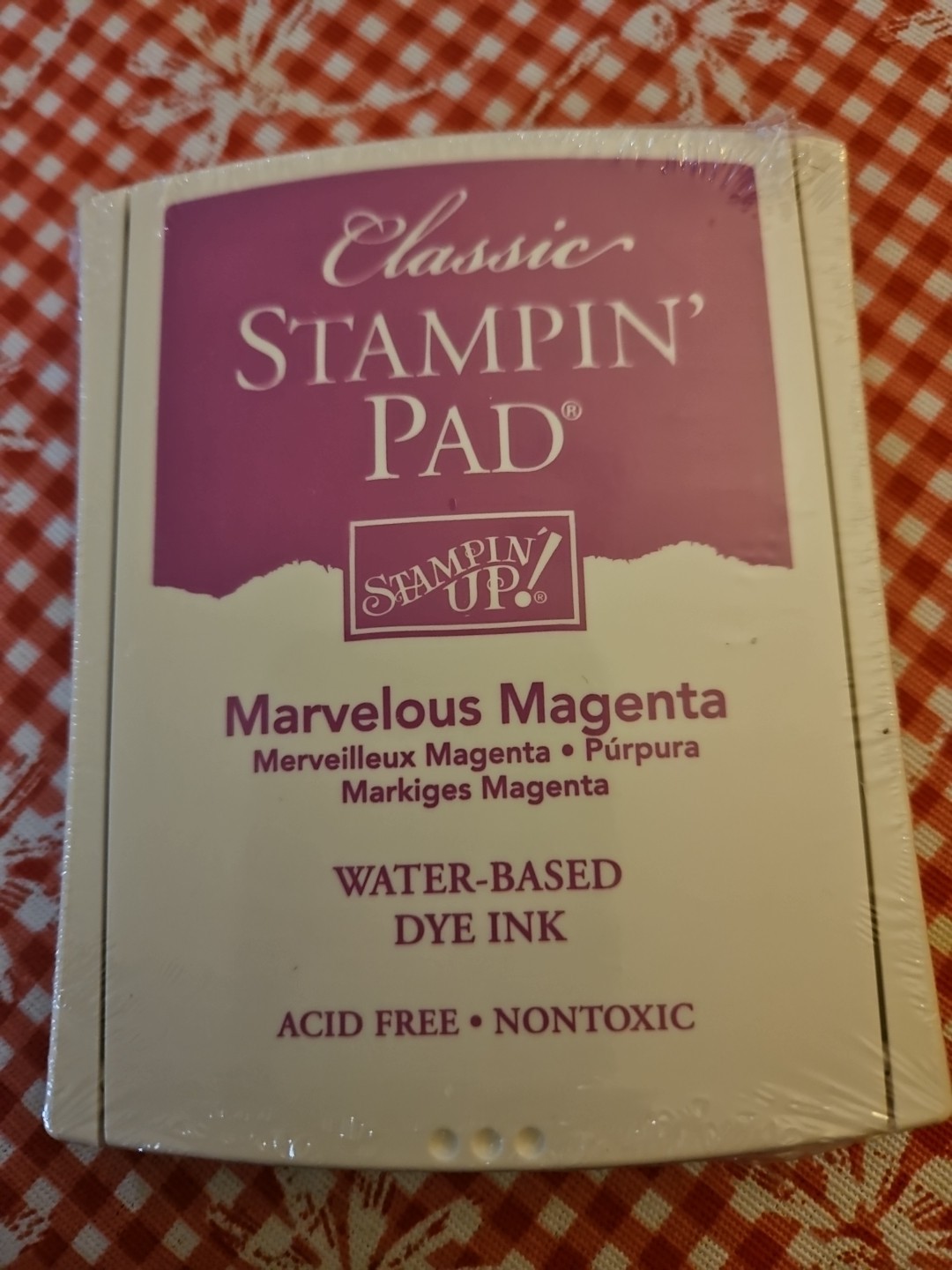 Classic STAMPIN Pad 'MARVELOUS MAGENTA' SEALED. Smoke & Pet Free Home.