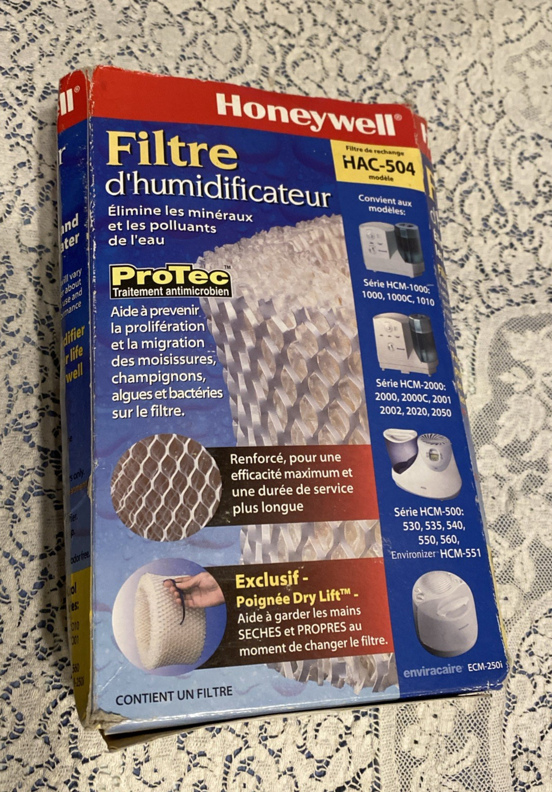 NEW Genuine Honeywell Humidifier Replacement Filter HAC-504 ProTec Antimicrobial
