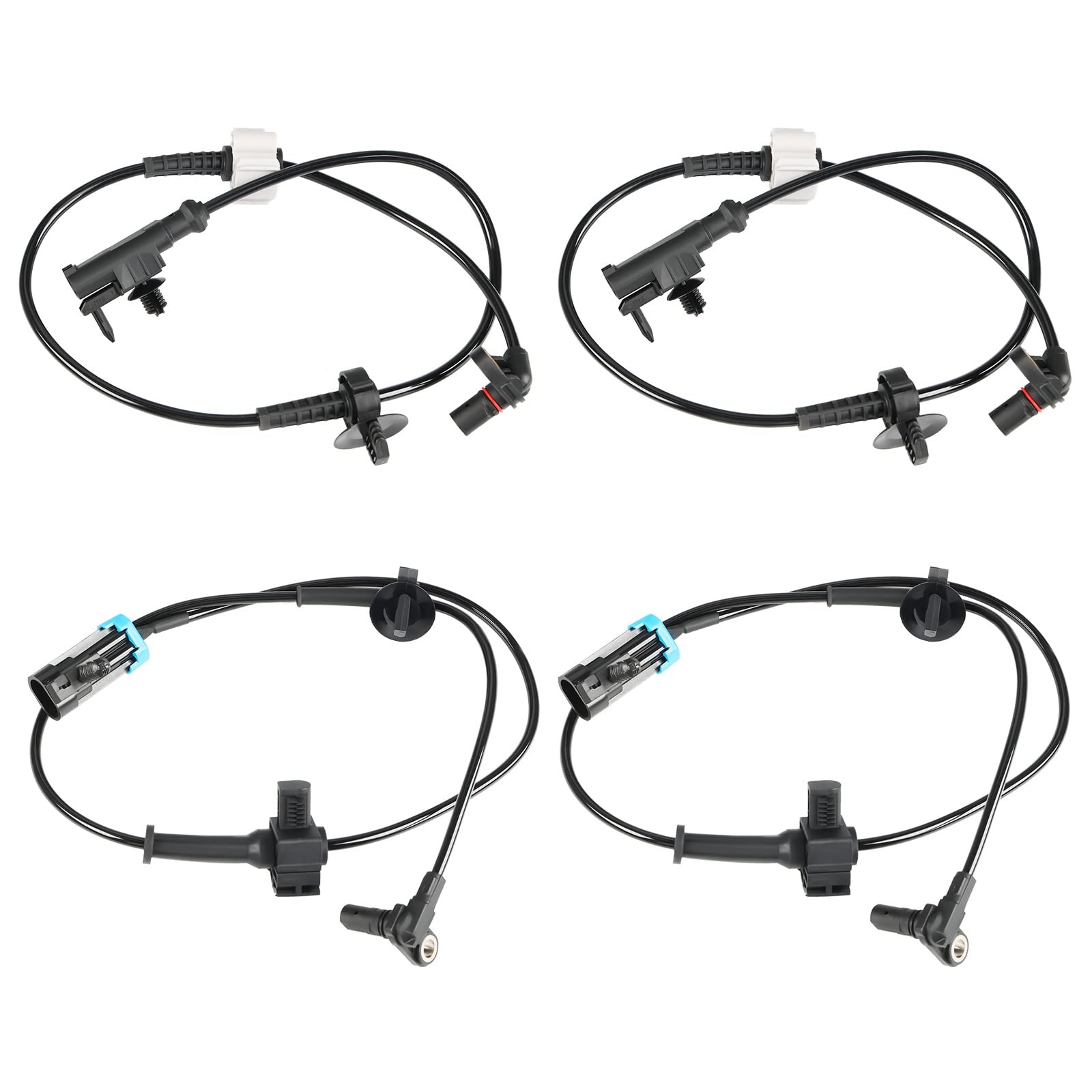 4 Pcs ABS Wheel Speed Sensor Compatible with Chevy Avalanche Silverado Suburban