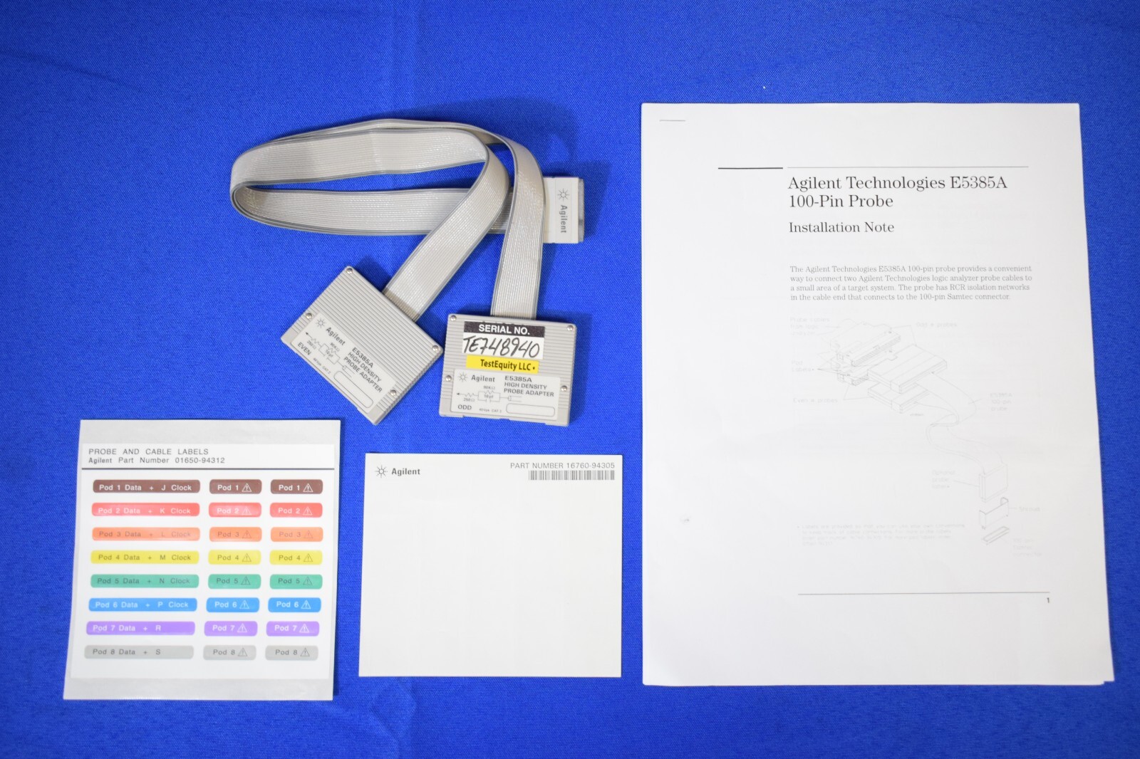 Agilent E5385A Samtec Probe-Single-ended, with 40-pin Cable Connectors