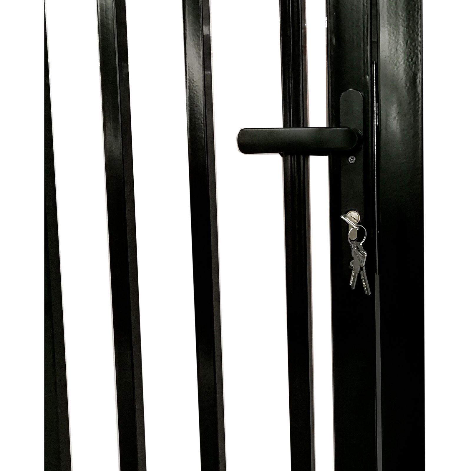 ALEKO Steel Dual Swing VIENNA Style 12' Driveway with Built-In Pedestrian Gate