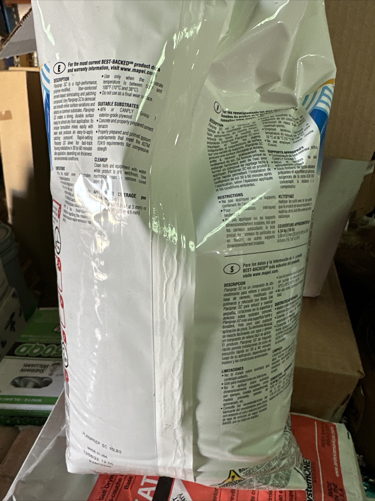 MAPEI PLANIPREP SC 10LB BAG HIGH-PERFORMANCE SKIMCOATING COMPOUND