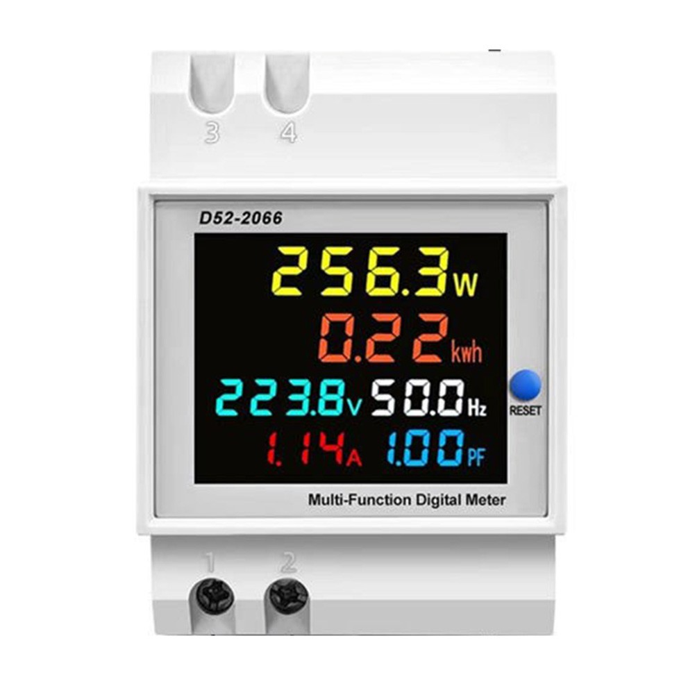 Reliable AC Power Meter with Backlight Function and Wide Viewing Angle
