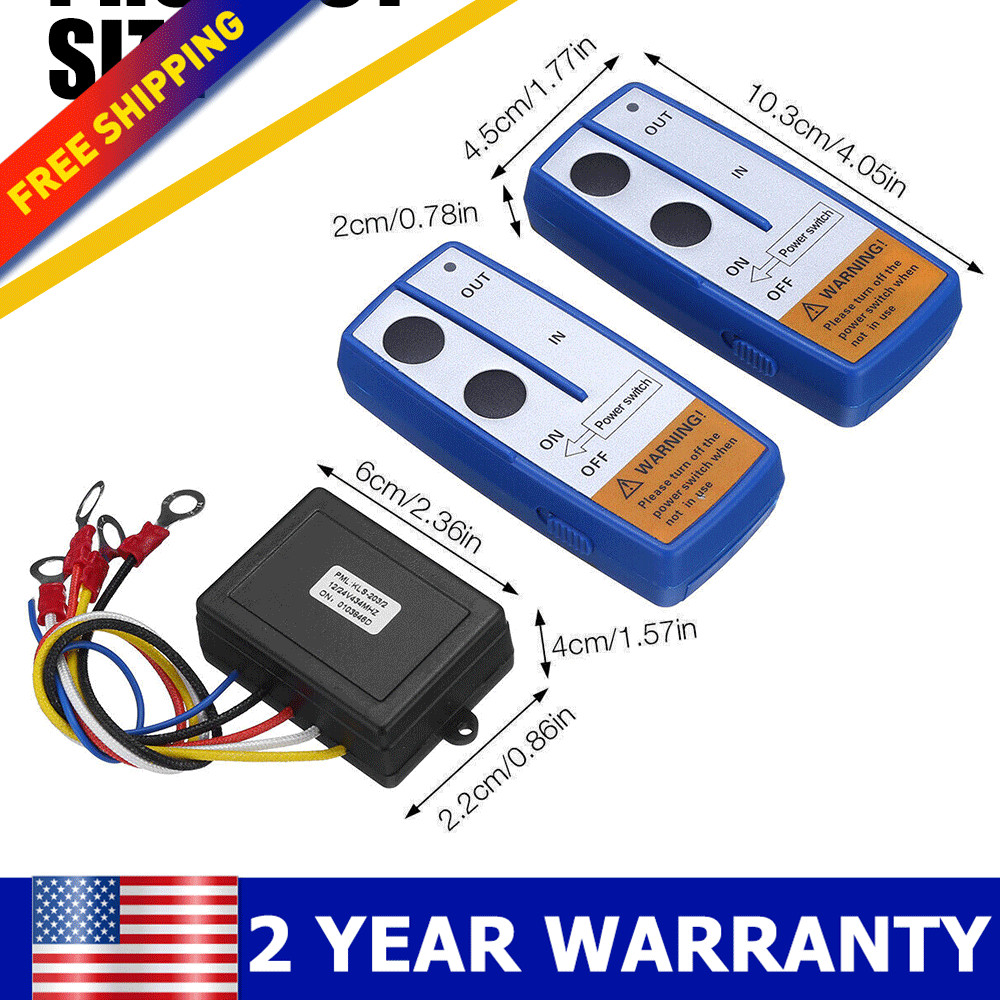 Winches?Wireless Remote Handset Control Easy Install To 150ft Volt 12 EXB
