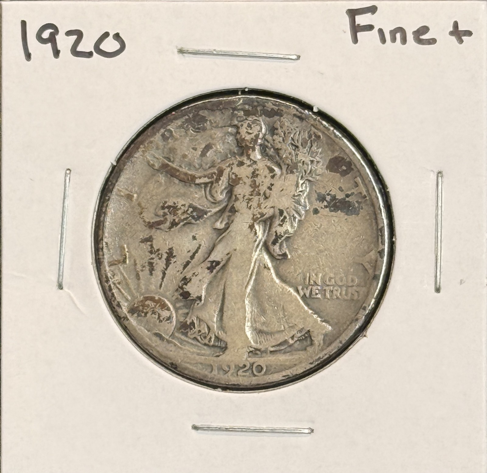 1920 Walking Liberty Half Dollar, F+ , (22228)