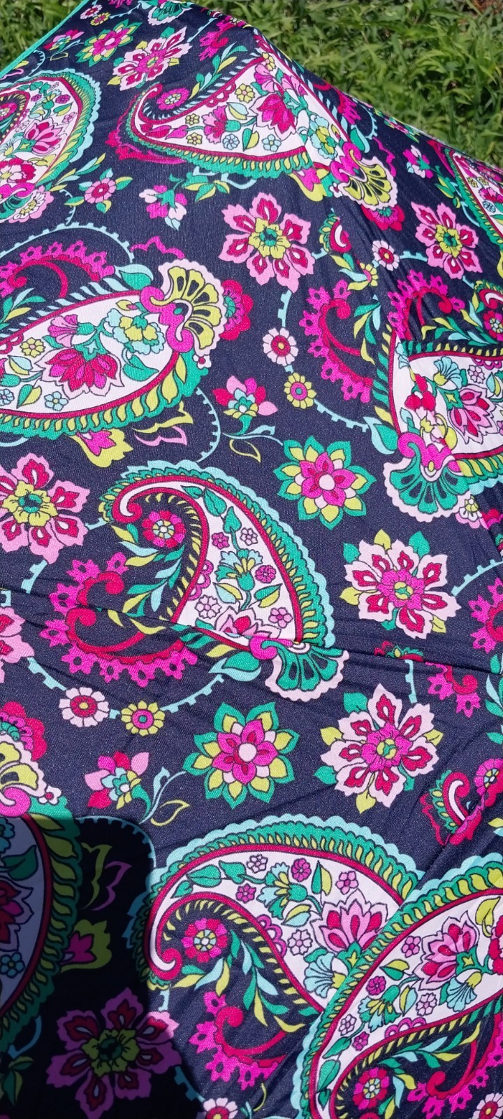 Vera Bradley Petal Paisley Umbrella Automatic Open