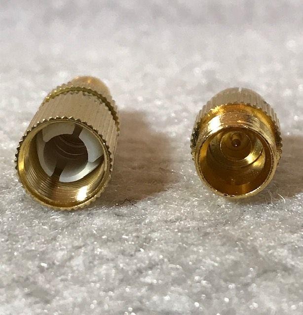 2 Excellerator Gold Cable Tips Parts NOS