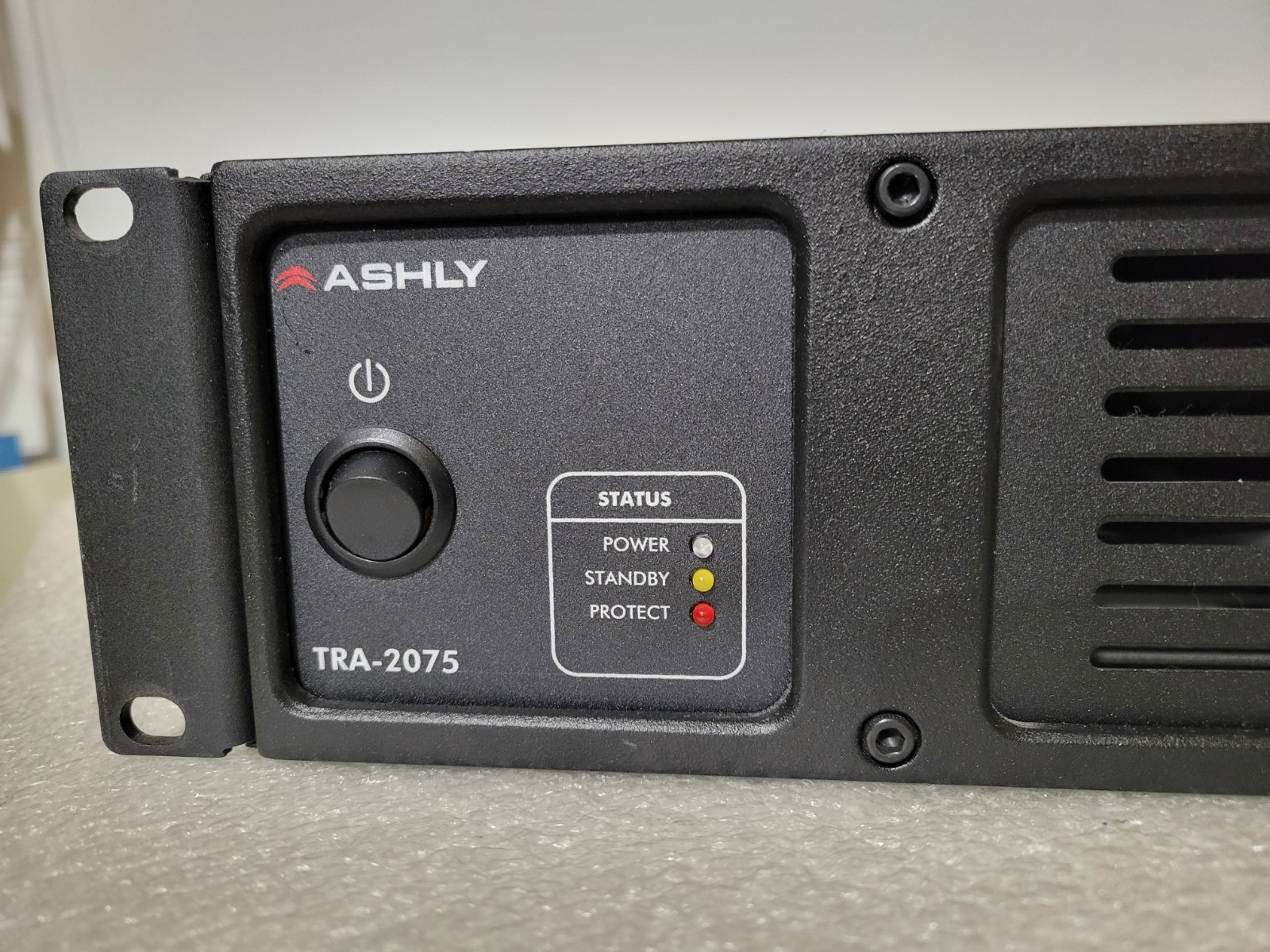 Ashly TRA-2075 2 channel amplifier Tested 75 Watts per Channel