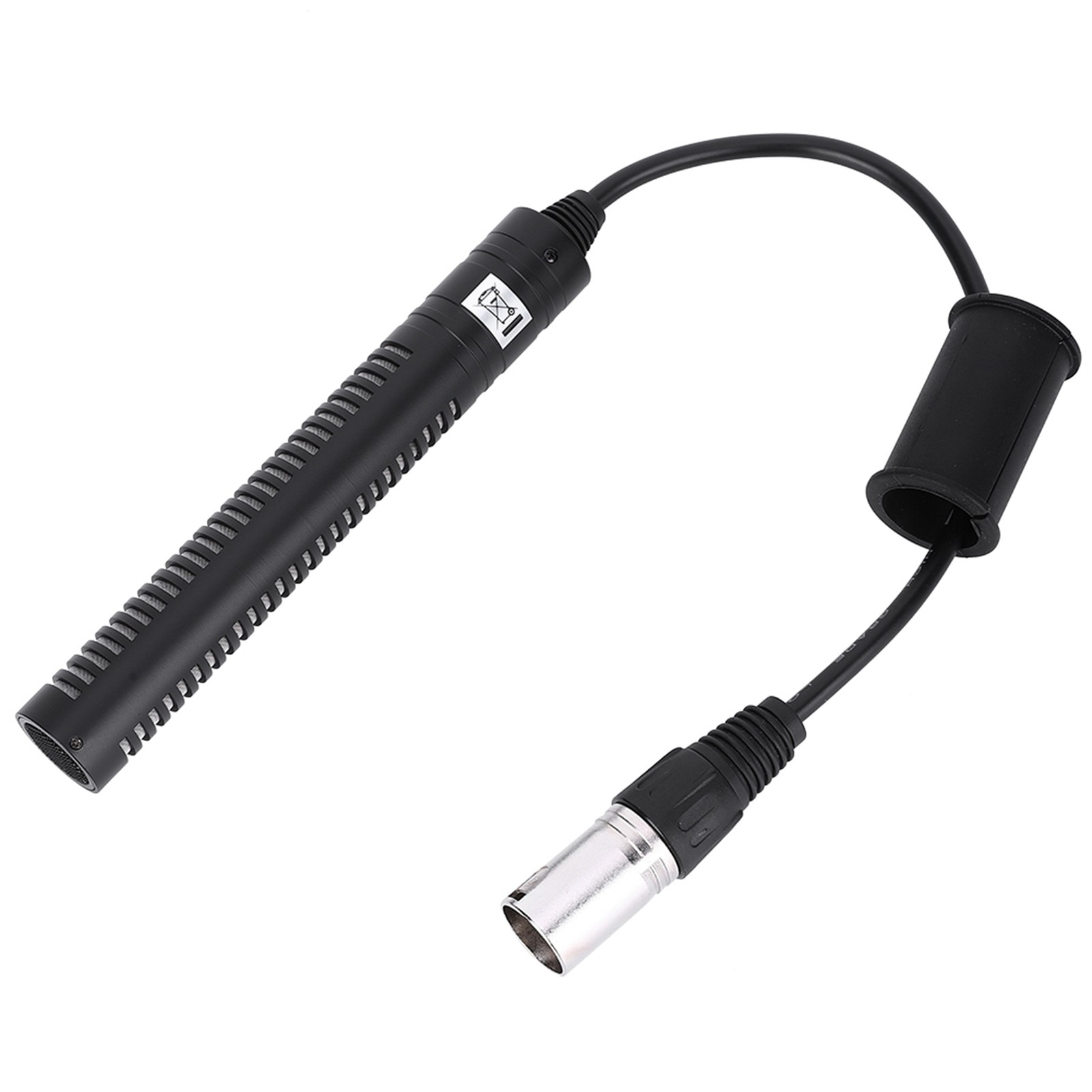 Condenser Microphone Stereo Camera Mic Video Recording Black Unidirectional Anti