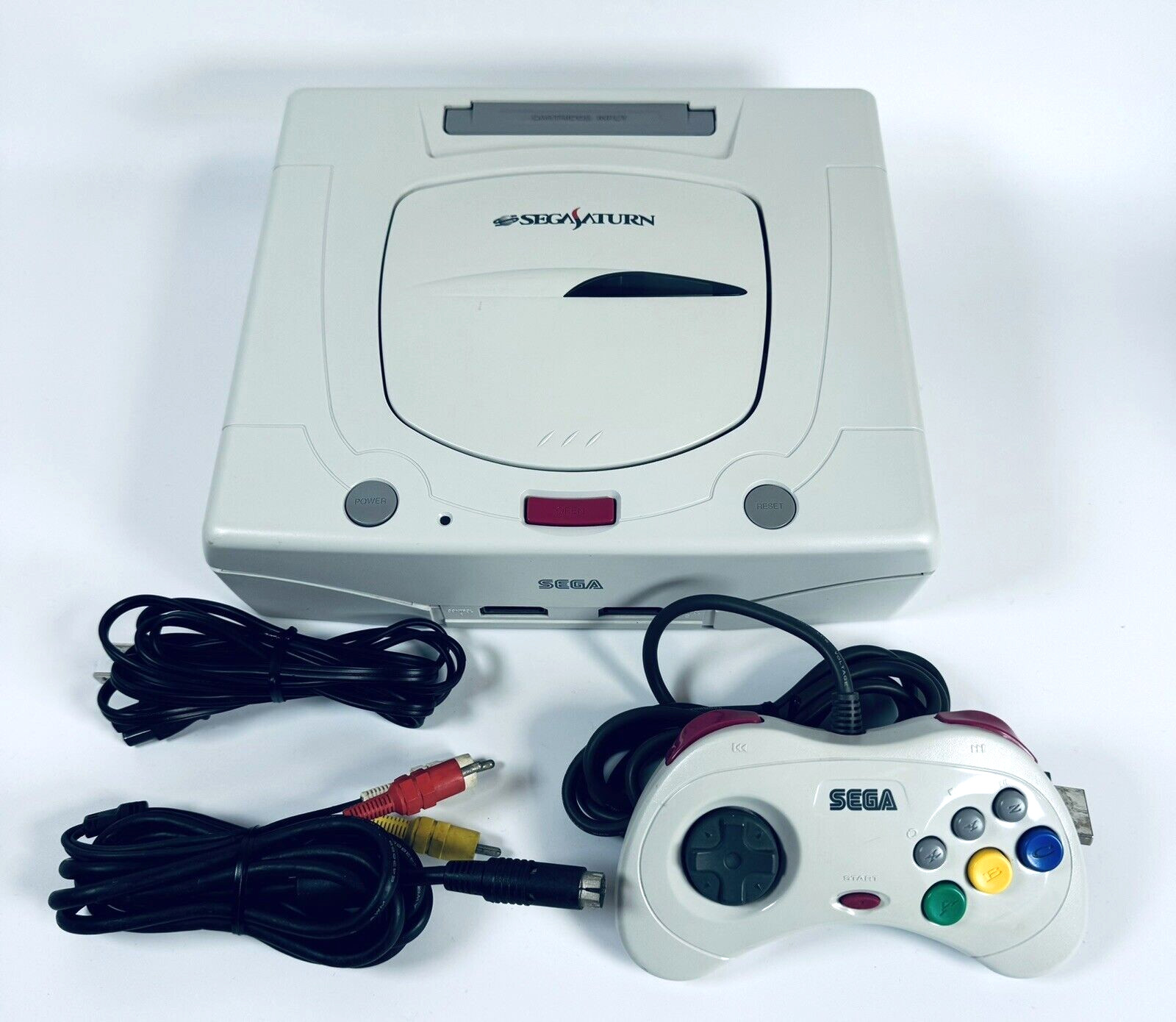 Sega Saturn Console White HST-3220 Japanese Version