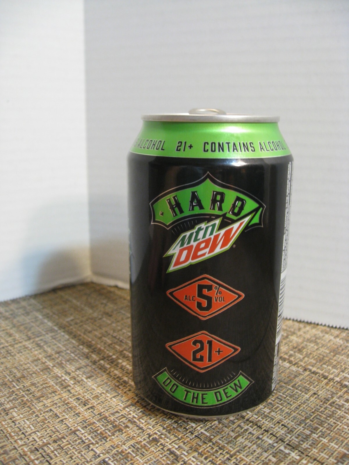 Mountain Dew EMPTY Can - HARD Mountain Dew - Regular (Green) - Eagle Graphics
