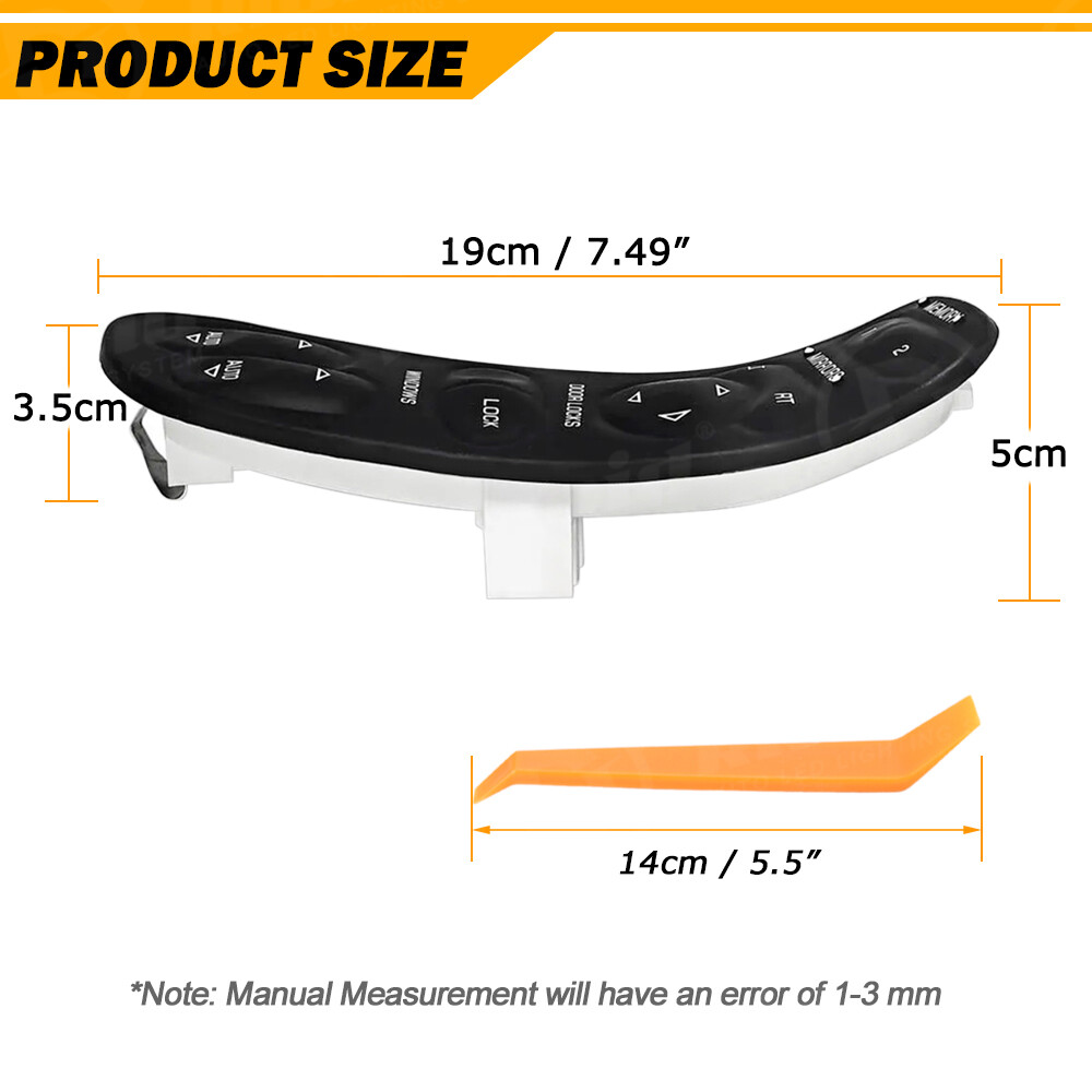 Master Power Window Switch Left Driver Side for Chevrolet C5 Corvette 19209381