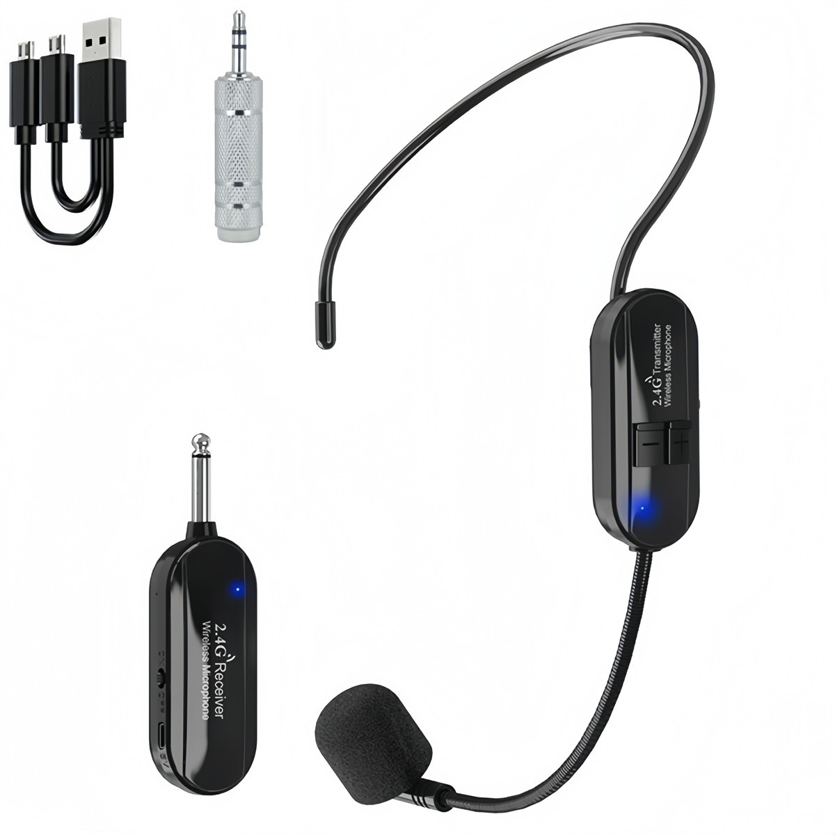 for 2.4G Wireless Microphone Headset 160FT Range Mic For Teach Outdoor Speech