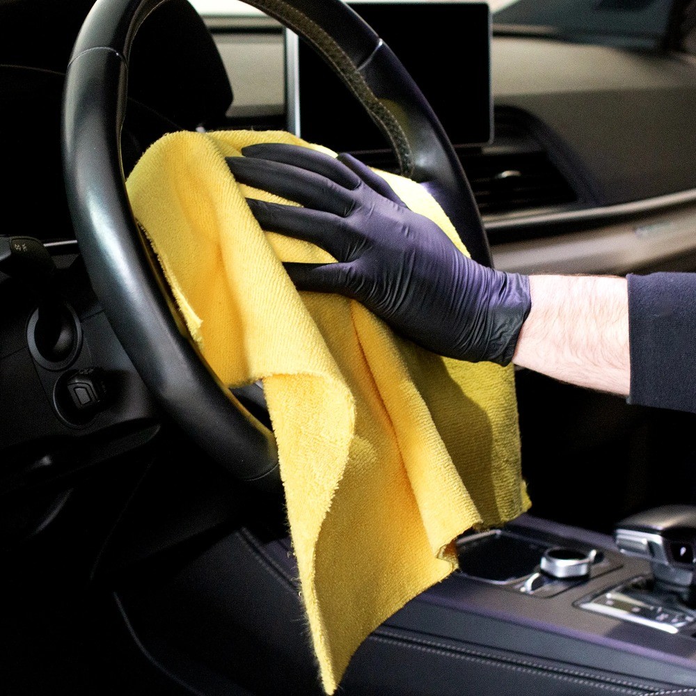 Heavy DutyMulti-Purpose Microfiber Detailing Towel,40Pack,Yellow