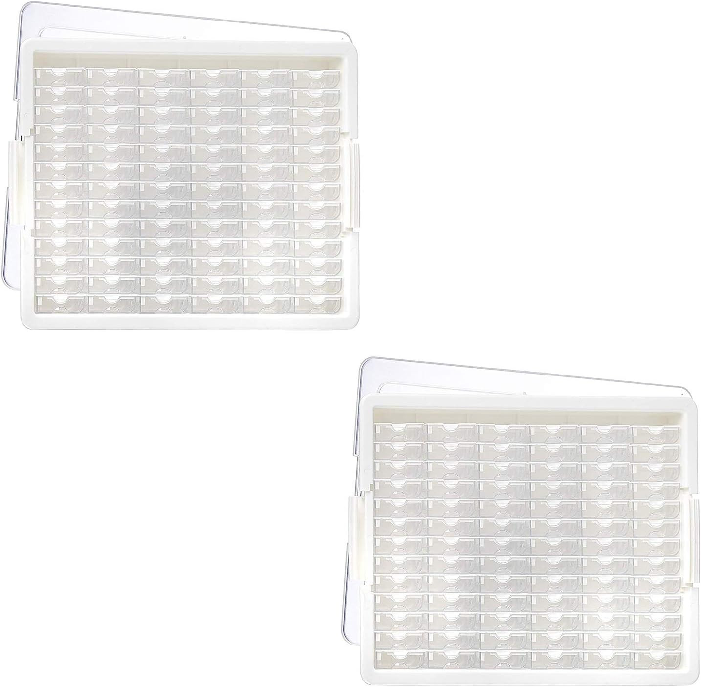 Elizabeth Ward 82 Piece Stackable Bead Storage Containers with Lid for Art Supp