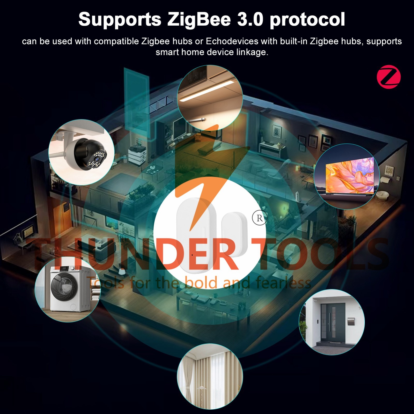Thunder Tools ZigBee Door and Window Sensor Wireless Contacts Sensor