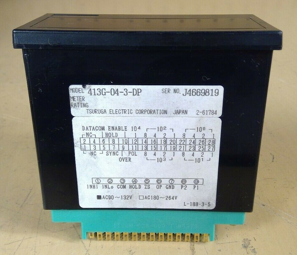 Tsuruga Electronic 413G-04-3-DP Digital Instrument Meter 2D