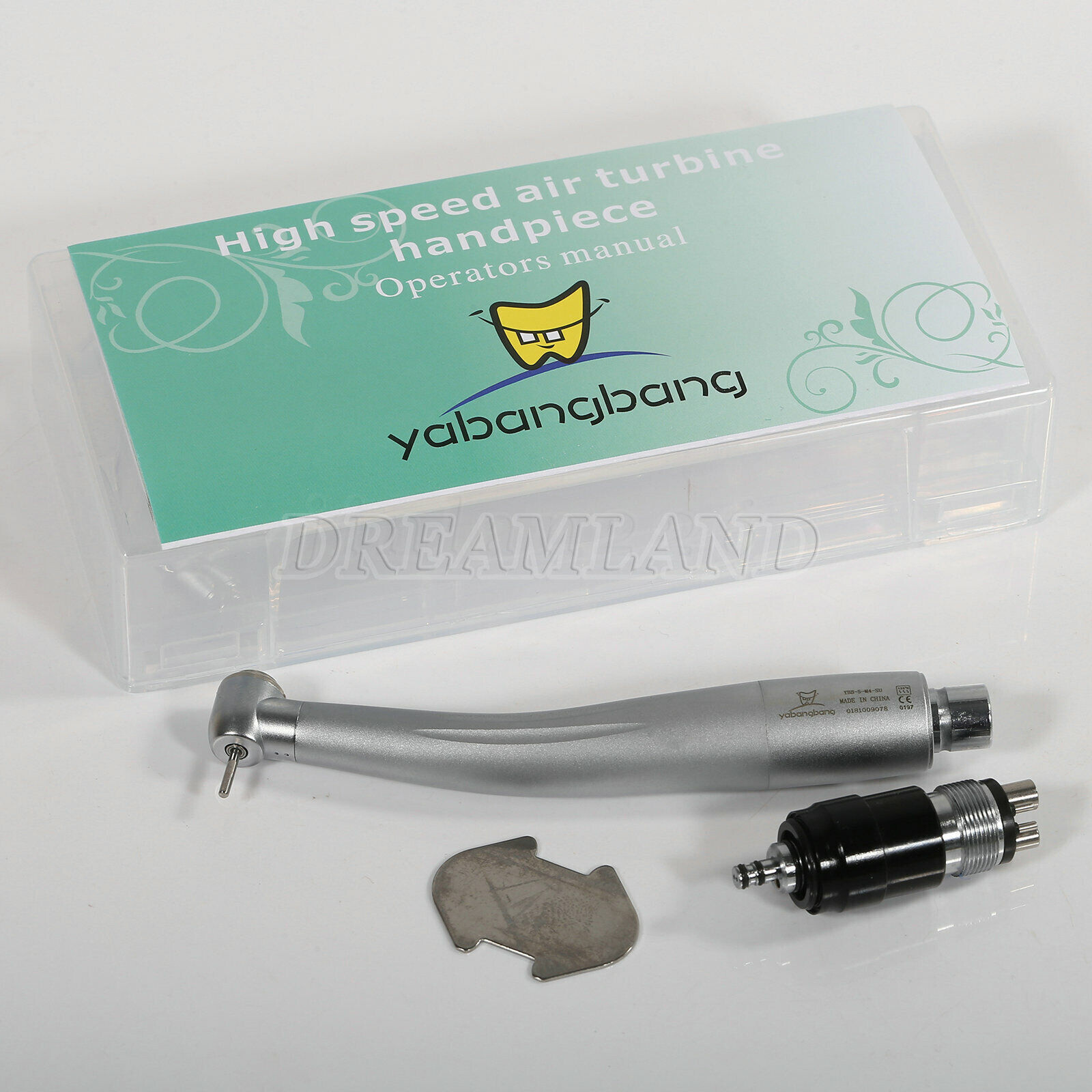 1-10*NSK Style Dental High Speed Push Handpiece + 4 HOLES Coupler Quick Coupling