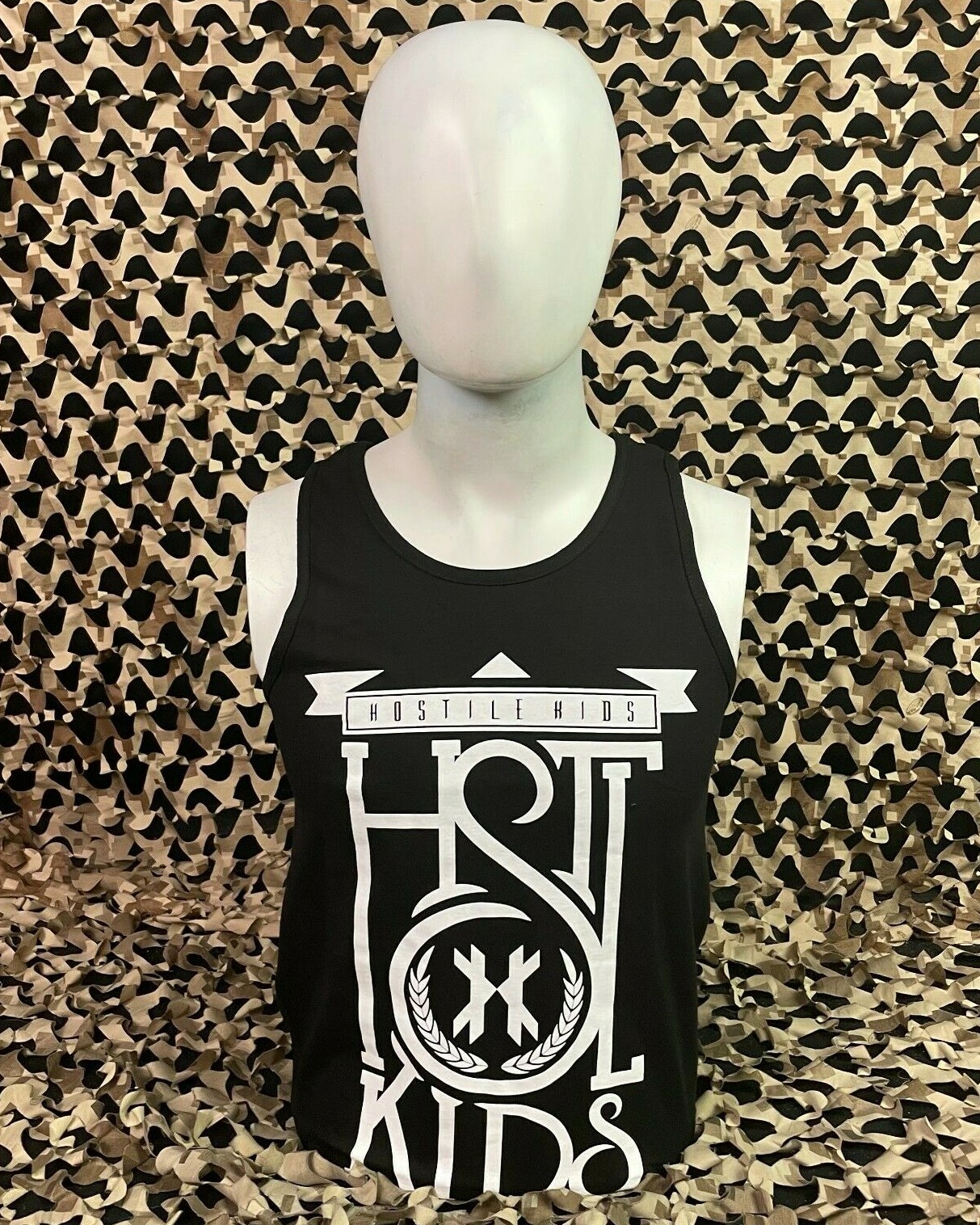 NEW HK Army Stacked Paintball Tank Top - Black - X-Large