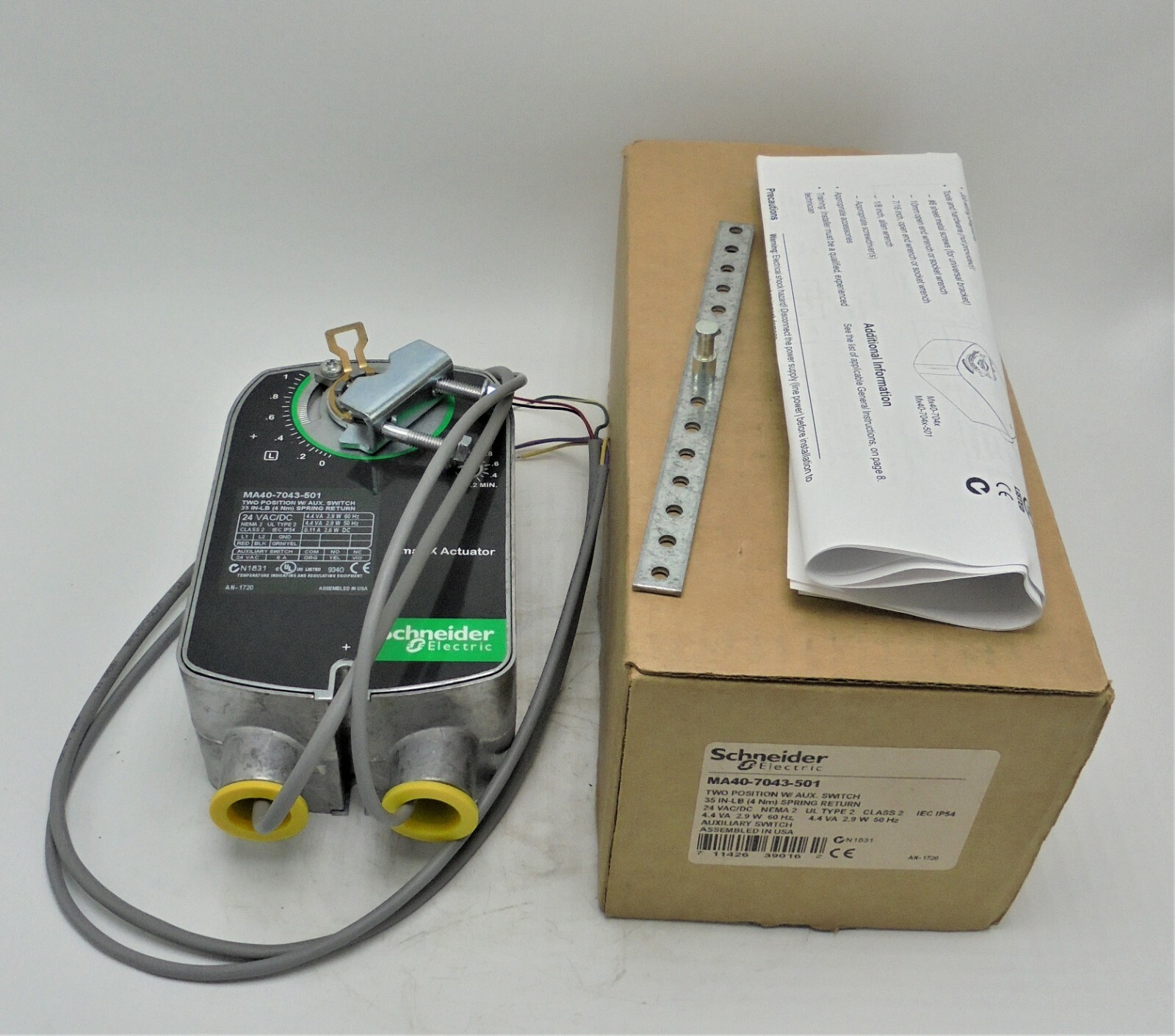 SCHNEIDER ELECTRIC MA40-7043-501 ELECTRIC ACTUATOR SMARTX