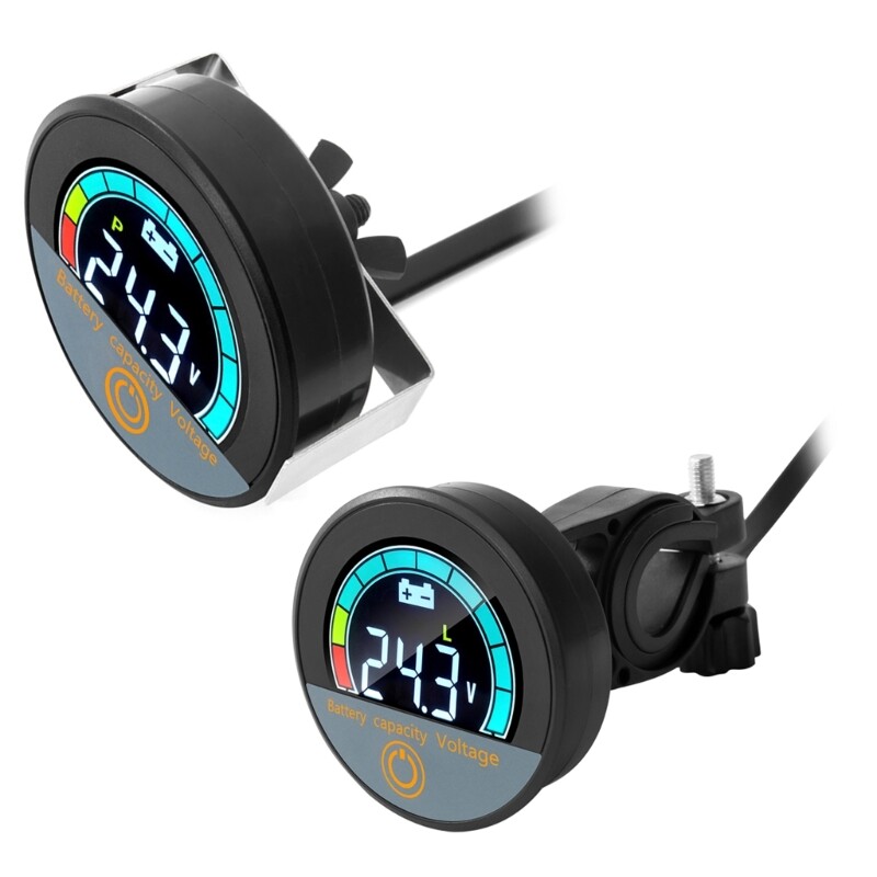 DC7-100V Two Wire VoltageMeter Digital Voltmeter with Percentage Display Backlit